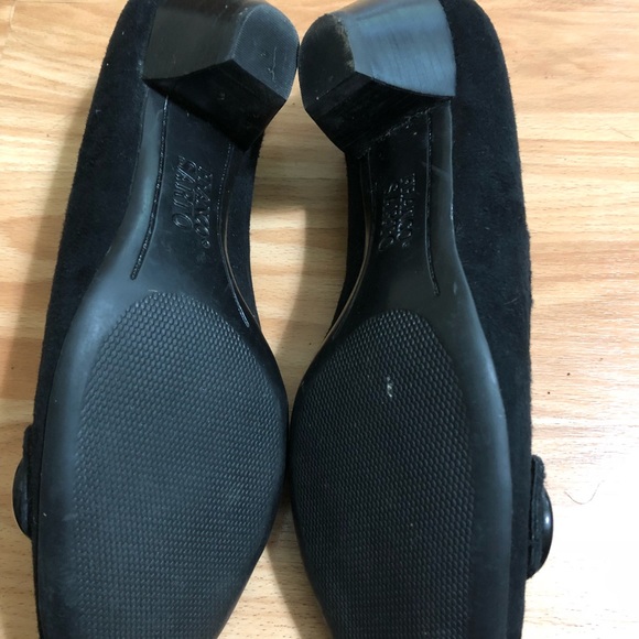 Franco Sarto Black Suede Heels - Picture 5 of 5